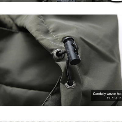 Warmorn - Wintermantel Männer mit Fleece-Futter, Winddichte Outdoor-Jacke