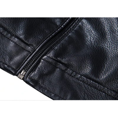 Trenlon - Lederjacke Herren mit abnehmbarer Kapuze, Bikerjacke aus Echtleder