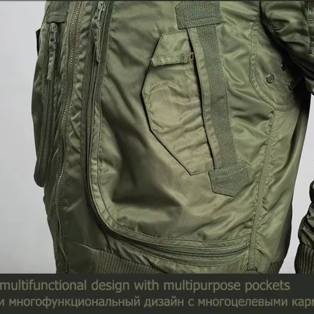 Mantlog - Wintermantel Männer mit Kapuze, Wasser- und winddichte Outdoor-Jacke