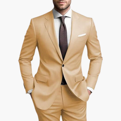 Herren Anzug Zweiteiler mit Reverskragen und schmaler Passform