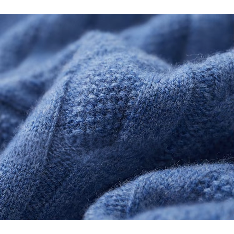 Strlum - Wollpullover Herren – Warmer Zopfstrick-Pullover für Winter