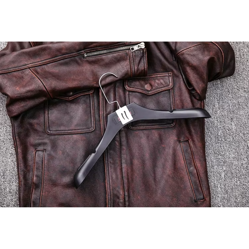 Zeltrov - Lederjacke Herren, Stilvolle Jacke aus Echtleder mit Stehkragen