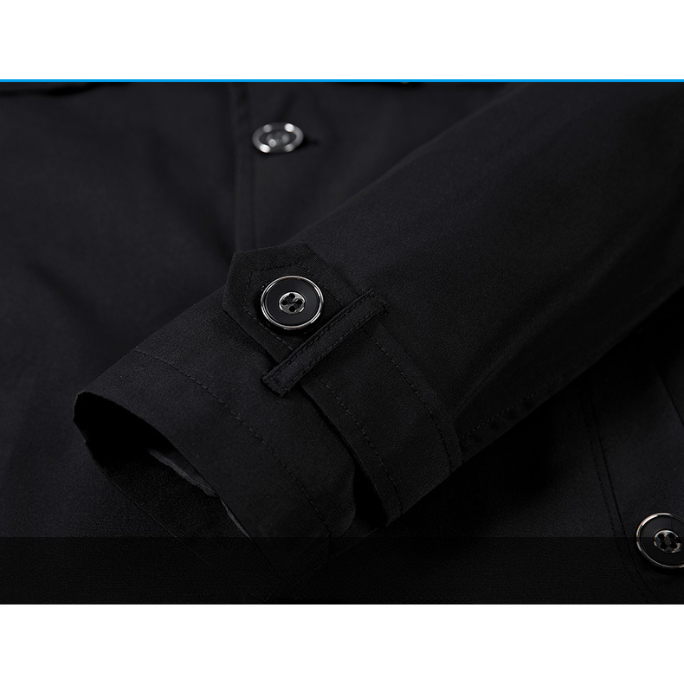 Landkam - Mantel Jacke Herren – Wasserabweisender Outdoor-Mantel mit Stehkragen