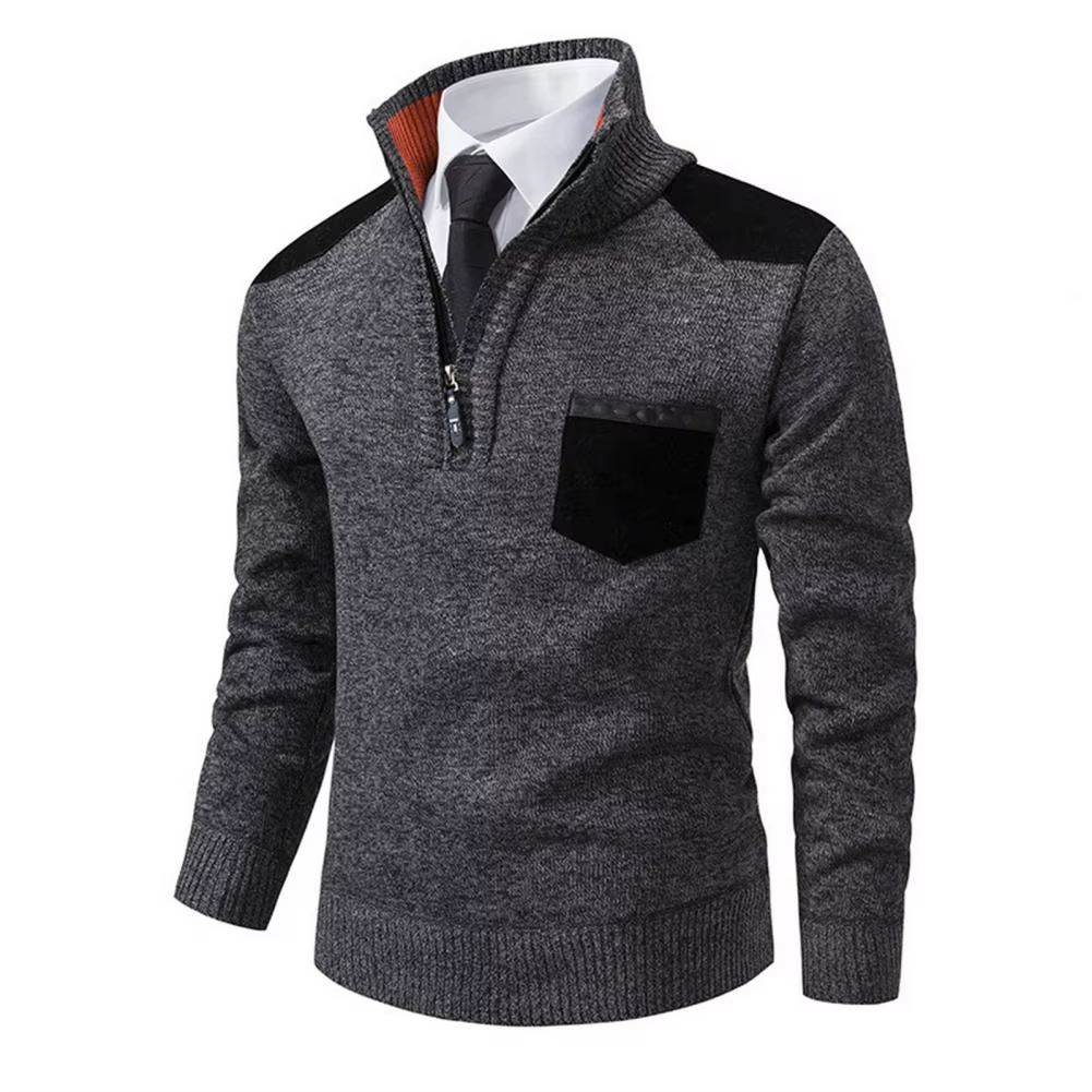 Nordman - Eleganter Pullover mit Reißverschluss Herren – Perfekt für Büro & Freizeit