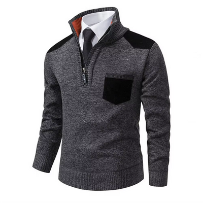 Nordman - Eleganter Pullover mit Reißverschluss Herren – Perfekt für Büro & Freizeit