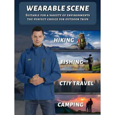 Wetgard - Wasserdichter Wintermantel Männer – Warm, Wetterfest, Mit Kapuze