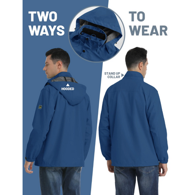 Wetgard - Wasserdichter Wintermantel Männer – Warm, Wetterfest, Mit Kapuze