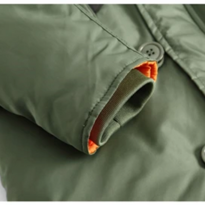 Wandorm - Wintermantel Männer mit Fleece-Futter, Outdoor-Jacke mit Kapuze und Taschen