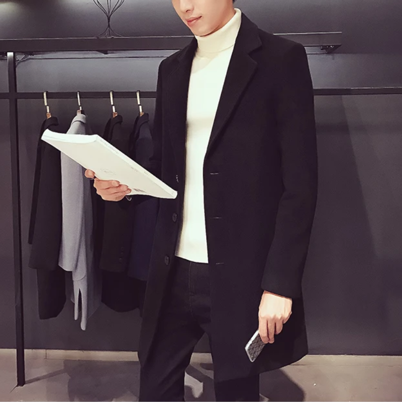 Sturmon - Mantel Jacke Herren – Eleganter Slim-Fit Blazer für Herbst und Winter