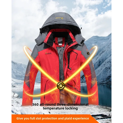 Alpwarm - Wasserdichter Wintermantel Männer – Fleece Gefüttert, Winddicht, Outdoor