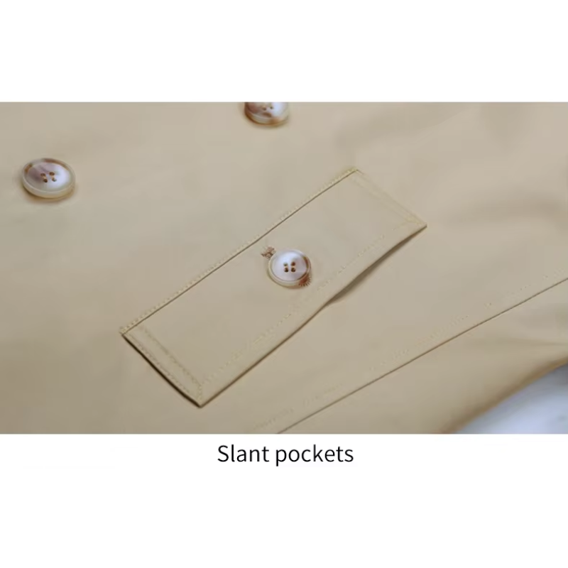 Eichenr - Wasserabweisende Mantel Jacke Herren – Klassischer Trenchcoat mit Gürtel