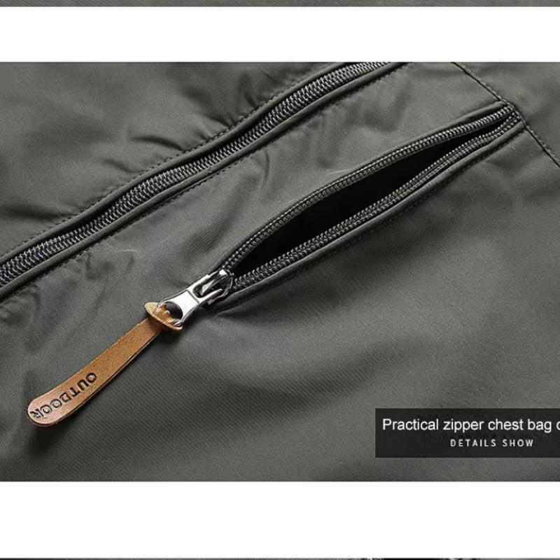 Warmorn - Wintermantel Männer mit Fleece-Futter, Winddichte Outdoor-Jacke