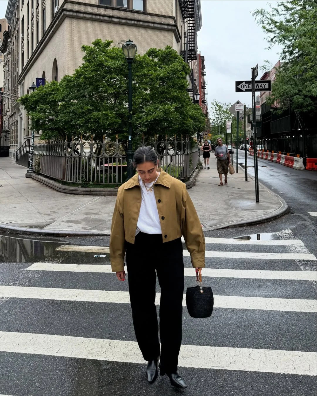 Yvana | Cropped Trenchjacke Mit Volumenärmeln