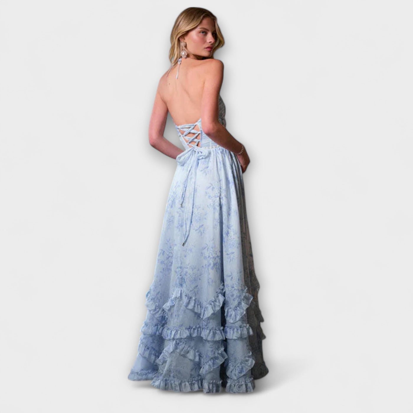 Luzie - Chic Langes Fließendes Kleid