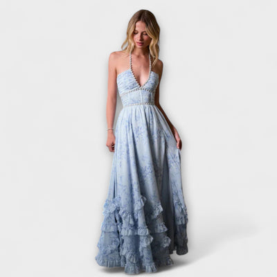 Luzie - Chic Langes Fließendes Kleid