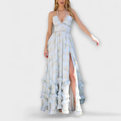 Luzie - Chic Langes Fließendes Kleid