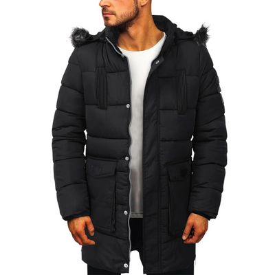 Widmans - Parka Winterjacke Herren – Warm Gefüttert, Winddicht, Mit Kunstfellkapuze