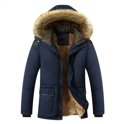 Daunsol - Pufferjacke Herren Winddicht Winterjacke Mit Kapuze Gefüttert