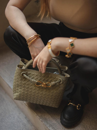 Sabine Kleine Geflochtene Tasche