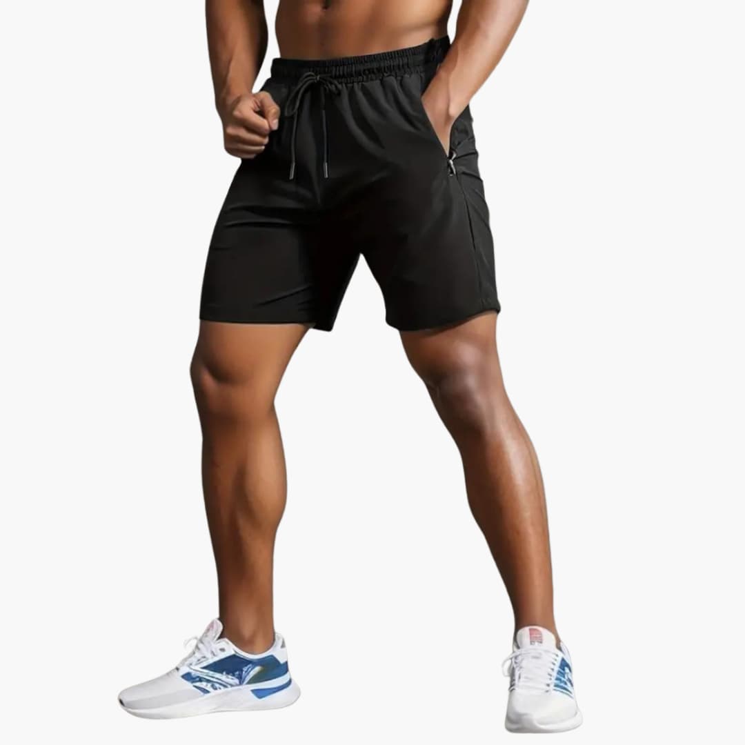 Herren Shorts aus Nylon mit Reißverschlusstaschen für den Sommer