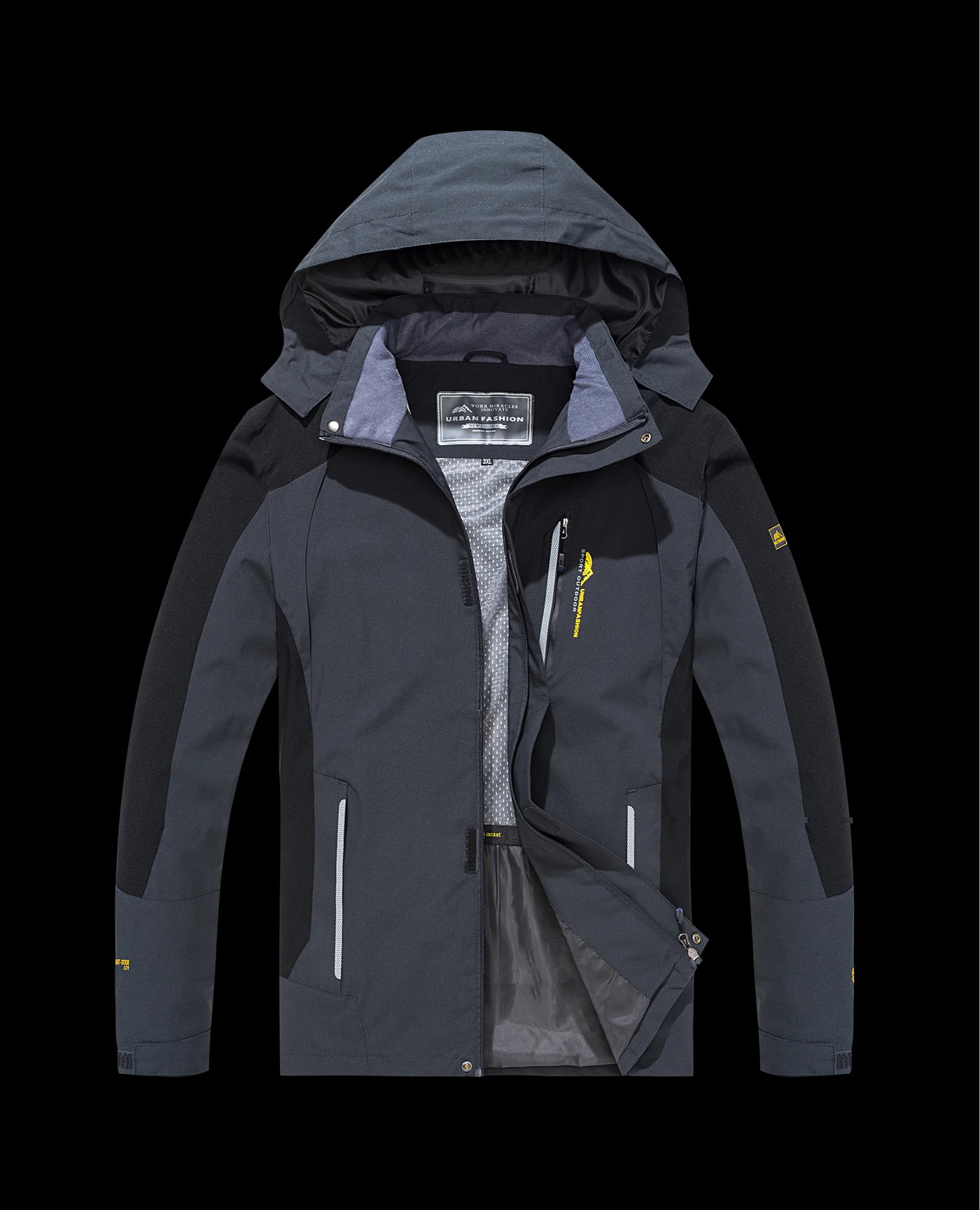 Warmore - Wasserdichter Wintermantel Männer – Wetterfest, Mit Kapuze, Leicht