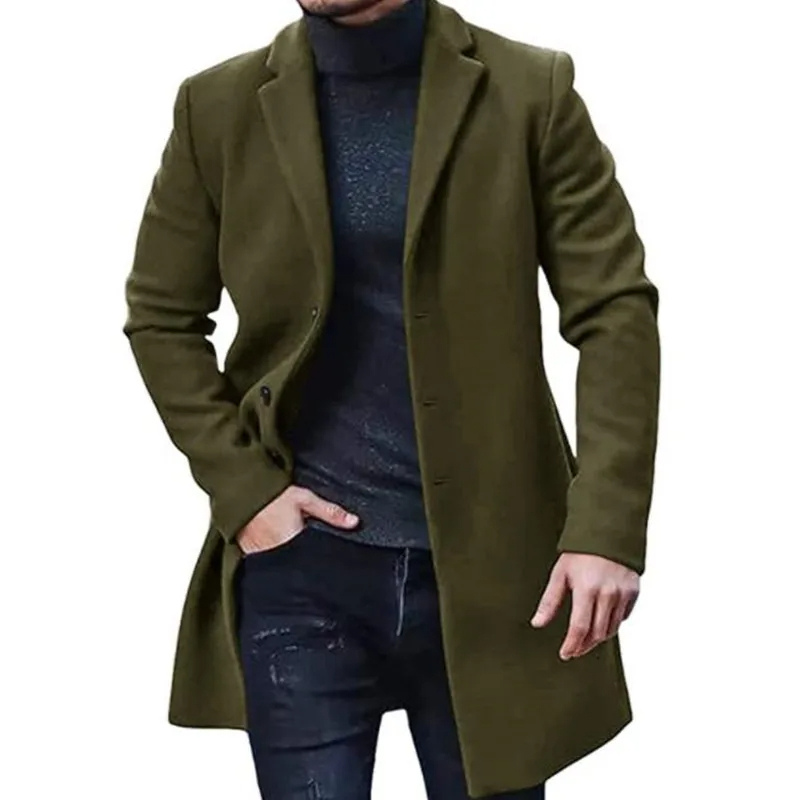 Waldbor - Klassische Mantel Jacke Herren – Eleganter Herbst Winter Übermantel