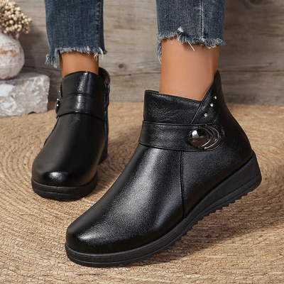 Glisina - Damen Winterstiefel mit Plüschfutter und wasserdichtem Design
