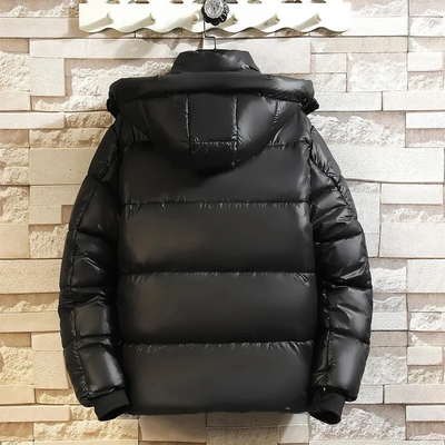 Herrsol - Pufferjacke Herren Winterjacke Mit Fleecefutter Kapuze Warm Gefüttert