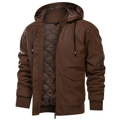 Hardlex - Lederjacke Herren mit Reißverschluss, Klassische Echtlederjacke