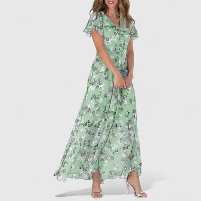 Eliane | Elegantes Blumen-Maxikleid