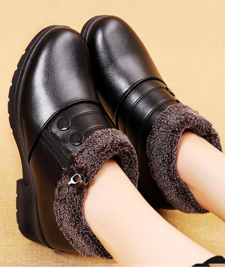 Klimora - Damen Winterstiefel mit Reißverschluss und weichem Innenfutter