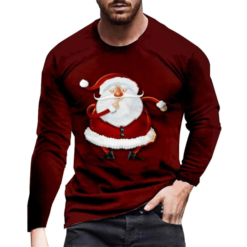 Warmmas - Weihnachtspullover mit Weihnachtsmann-Motiv – Festlich & Bequem