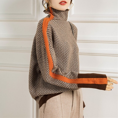 Mia | Schickes Streifendesign Damenpullover