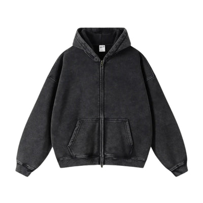 Oversized Heavyweight Zip Hoodie für Männer – Warm, robust und stilvoll