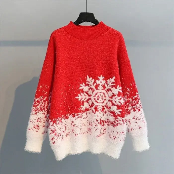Gemütli - Weihnachtspullover – Langarm, Mit Weihnachtlichem Motiv, Winterpullover
