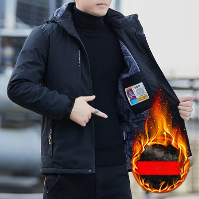 Isowarm - Wasserdichter Wintermantel Männer – Wetterfest, Warm, Mit Kapuze