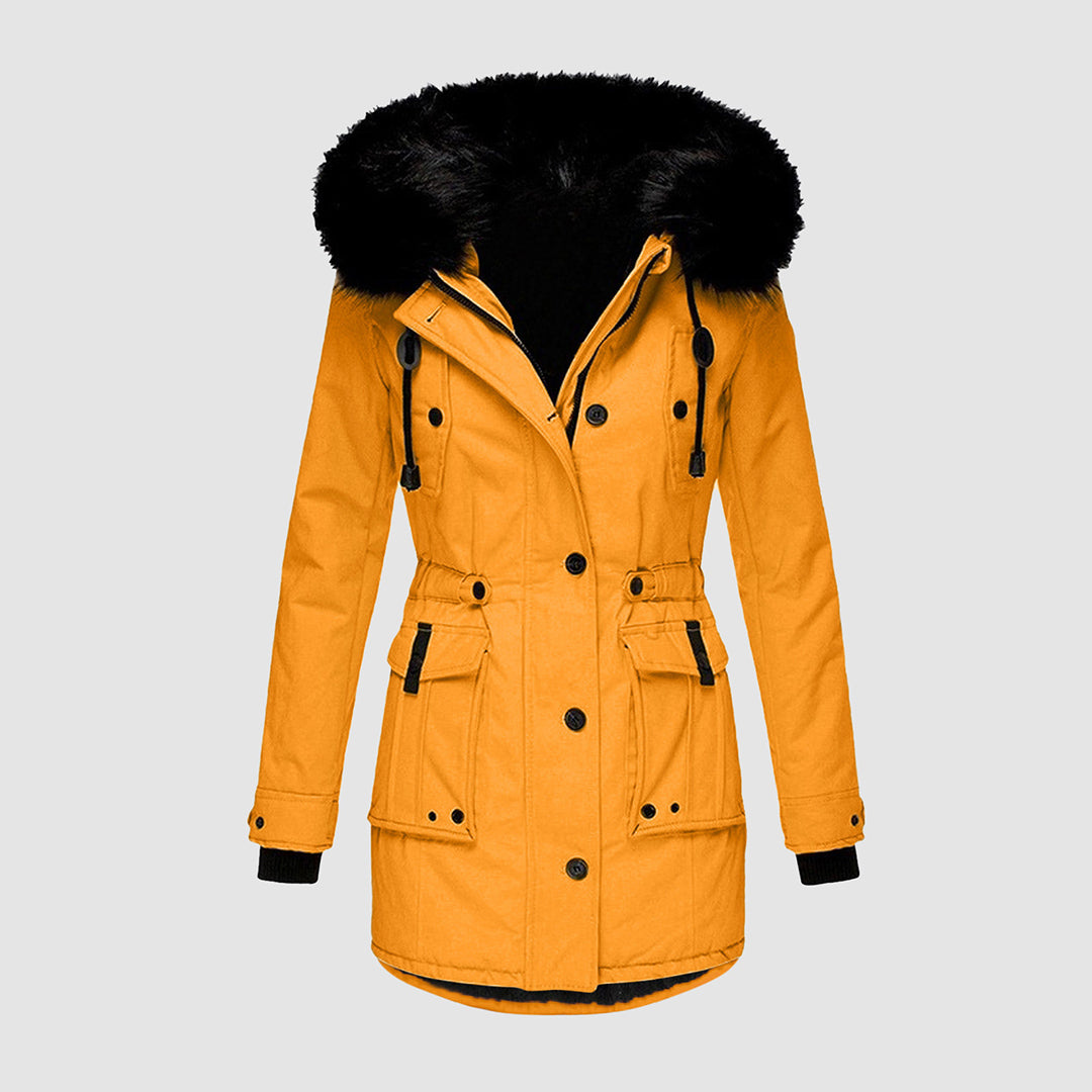 Winterparka mit Knöpfen für Damen