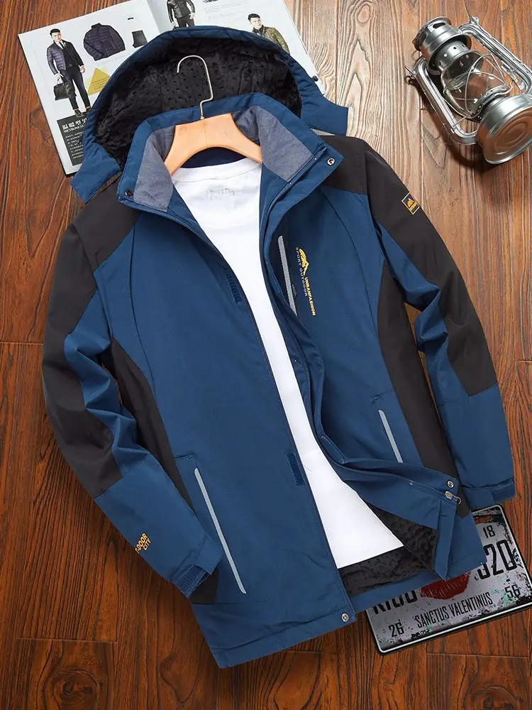 Driftix - Wasserdichter Wintermantel Männer – Wetterfest, Warm Gefüttert, Mit Kapuze