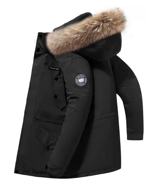 Waldsen - Parka Winterjacke Herren – Warm Gefüttert, Wetterfest, Outdoorjacke