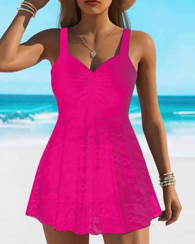 Loriane – Prämie Badeanzug Mit Spitzen Halter