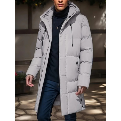 Quilmax - Pufferjacke Herren mit Kapuze und winddichter, wasserabweisender Funktion