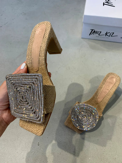 Wanwisa - Quadratische Sandalen Mit Rundem Absatz