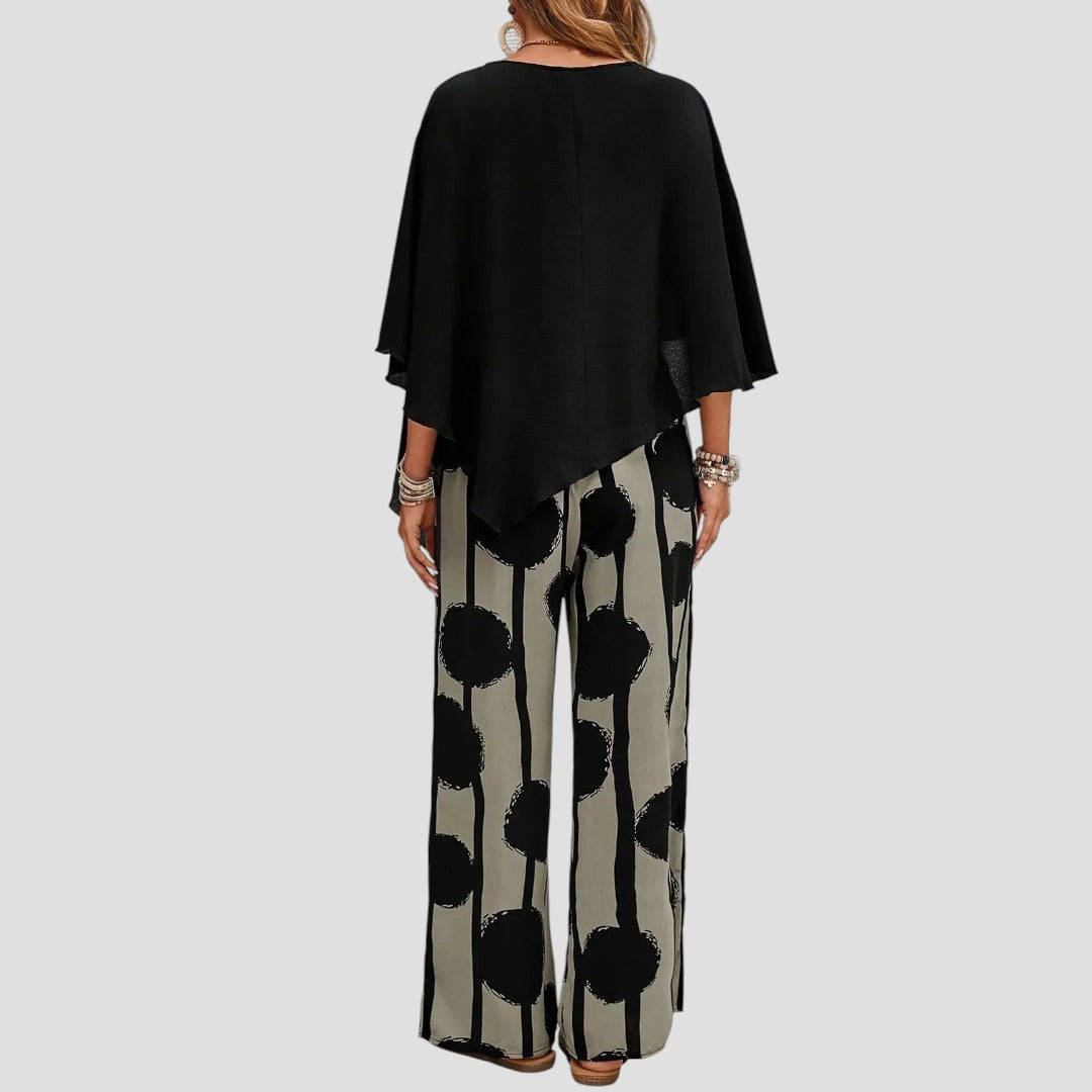 Jaconia | Elegantes Zweiteiliges Druck-Outfit