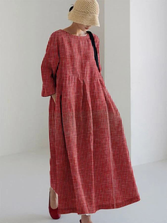 Olivia | Elegantes Streifenkleid