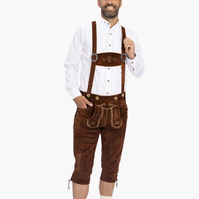 Besticktes Lederhosen Outfit für Herren - Oktoberfest 2025