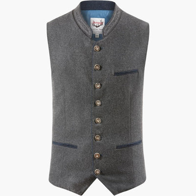 Stehkragen Trachten weste für Herren - Oktoberfest 2025