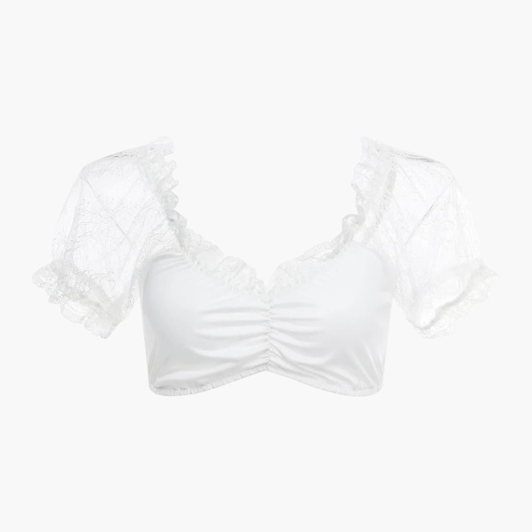 Elegante Dirndl Bluse für Damen - Oktoberfest 2025