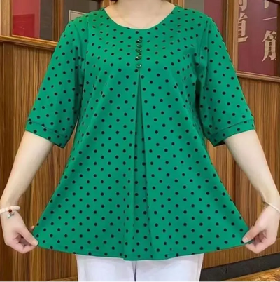 Donya | 2025 Neue Aktion  Neues T-Shirt mit Punkten