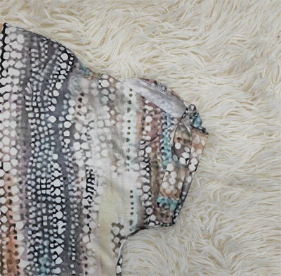 Modisches Kurzarmtop mit Retro-V-Ausschnitt für Damen –  Anna