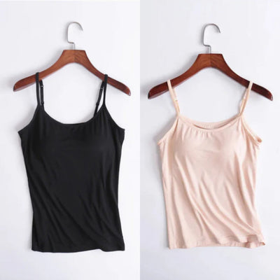 Kirstin | 🔥Letzte Tage des Angebots 🔥- Kauf 1 und erhalte 1 gratis🔥Lockeres Leinen-Top mit integriertem BH